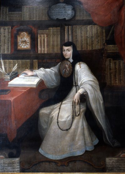 Porträt von Sor Juana Ines de la Cruz, 1750 von Miguel Cabrera